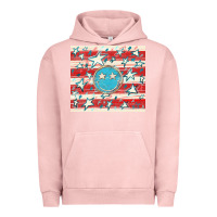 Pigment Salmon America flag smiley  tumbler Urban Hoodie - HowdyJamesFarm