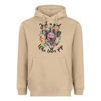 Mushroom just a girl who loves pigs floral wreath Heavyweight Hoodie - BarkalooDesign