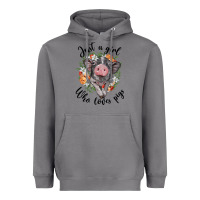 Storm just a girl who loves pigs floral wreath Heavyweight Hoodie - BarkalooDesign