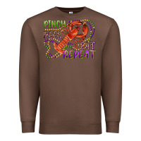Chestnut pinch peel eat repeat crawfish Premium Sweatshirt - RanaPortraitStore