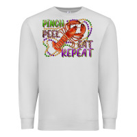 Dove Grey pinch peel eat repeat crawfish Premium Sweatshirt - RanaPortraitStore