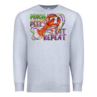 Heather Grey pinch peel eat repeat crawfish Premium Sweatshirt - RanaPortraitStore