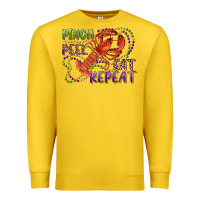Lemon pinch peel eat repeat crawfish Premium Sweatshirt - RanaPortraitStore