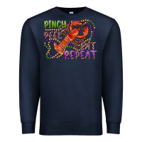 Navy pinch peel eat repeat crawfish Premium Sweatshirt - RanaPortraitStore