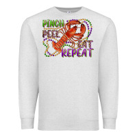 Oatmeal Heather pinch peel eat repeat crawfish Premium Sweatshirt - RanaPortraitStore