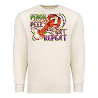 Sandshell pinch peel eat repeat crawfish Premium Sweatshirt - RanaPortraitStore