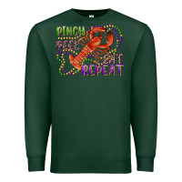 Sports Green pinch peel eat repeat crawfish Premium Sweatshirt - RanaPortraitStore