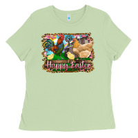 Matcha happy easter rooster chicken and chick Ladies Tee - RanaPortraitStore