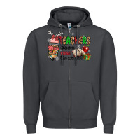 Smoke teachers always make the nice list Zipper Hoodie - MaliasSmallBusiness
