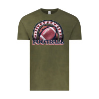 Vintage Olive football rainbow Vintage Tee - JahusDesignShop
