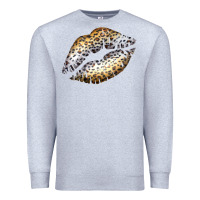 Heather Grey Cheetah Lips Premium Sweatshirt - Bettercallsaul