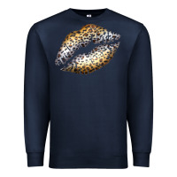 Navy Cheetah Lips Premium Sweatshirt - Bettercallsaul