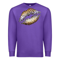 Purple Cheetah Lips Premium Sweatshirt - Bettercallsaul