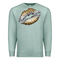 Seafoam Cheetah Lips Premium Sweatshirt - Bettercallsaul