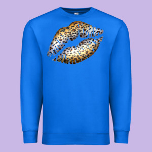 Cheetah Lips Premium Sweatshirt Designed By Bettercallsaul