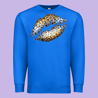 Cheetah Lips Premium Sweatshirt Designed By Bettercallsaul