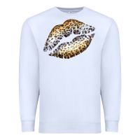 White Cheetah Lips Premium Sweatshirt - Bettercallsaul