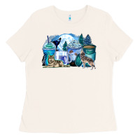Bone wolf coffee cups Ladies Tee - Zillion Design Studio