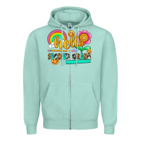 Seafoam hello second grade Zipper Hoodie - NancyCooperArtShop