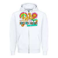 White hello second grade Zipper Hoodie - NancyCooperArtShop