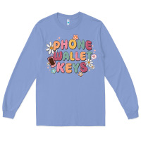 Colony Blue phone wallet keys Long Sleeve Tee - MaliasSmallBusiness