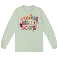Matcha phone wallet keys Long Sleeve Tee - MaliasSmallBusiness