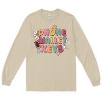 Mushroom phone wallet keys Long Sleeve Tee - MaliasSmallBusiness