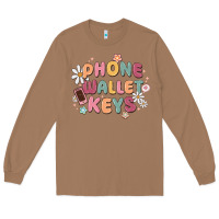 Toasted Coconut phone wallet keys Long Sleeve Tee - MaliasSmallBusiness