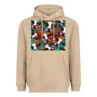Mushroom holstein cows with gemstone Heavyweight Hoodie - BarkalooDesign