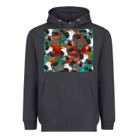 Smoke holstein cows with gemstone Heavyweight Hoodie - BarkalooDesign