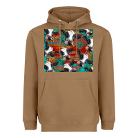 Toasted Coconut holstein cows with gemstone Heavyweight Hoodie - BarkalooDesign