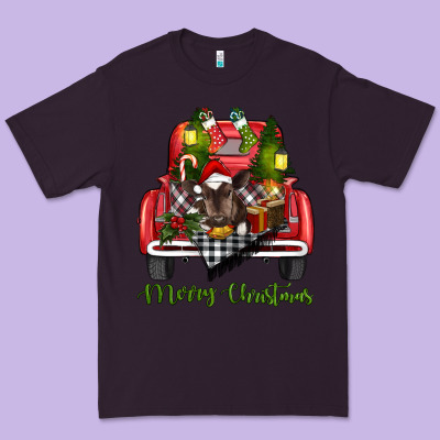Merry Christmas Truck Premium Tee Designed By Ranaportraitstore