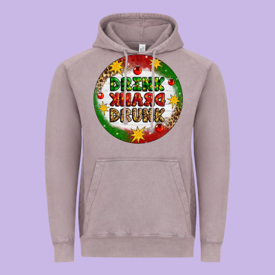 Drink Drank Drunk Vintage Hoodie Designed By Artiststas