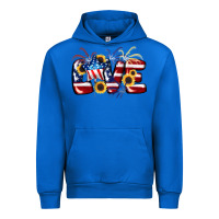 Cobalt Love 4th of july Urban Hoodie - CowGirlArtShop