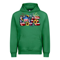 Emerald Love 4th of july Urban Hoodie - CowGirlArtShop