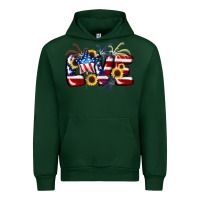 Forest Green Love 4th of july Urban Hoodie - CowGirlArtShop
