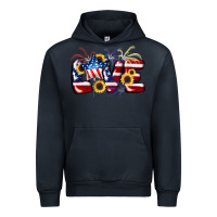 Navy Love 4th of july Urban Hoodie - CowGirlArtShop