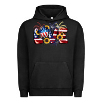 Pigment Black Love 4th of july Urban Hoodie - CowGirlArtShop