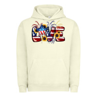 Pigment Pistachio Love 4th of july Urban Hoodie - CowGirlArtShop