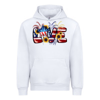 White Love 4th of july Urban Hoodie - CowGirlArtShop
