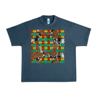 Midnight Navy western autism seamless pattern Urban Heavy Tee - Artiststas