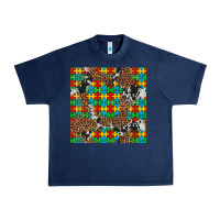 Navy western autism seamless pattern Urban Heavy Tee - Artiststas