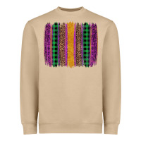 Mardi Gras Western Brush Stroke Heavyweight Sweatshirt | Teevron