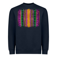 Navy mardi gras western brush stroke Heavyweight Sweatshirt - Artiststas