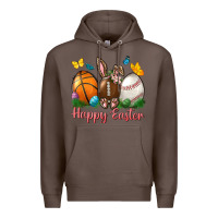 Coffee Happy Easter sports with butterfly Premium Hoodie - NancyCooperArtShop