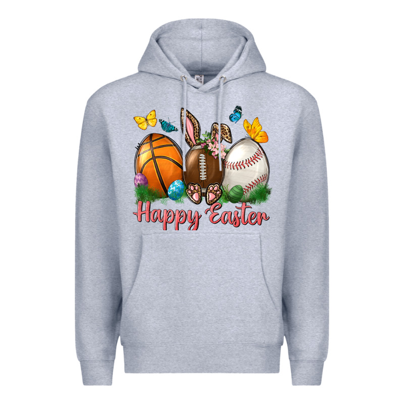Happy Easter Sports With Butterfly Premium Hoodie by NancyCooperArtShop | Teevron