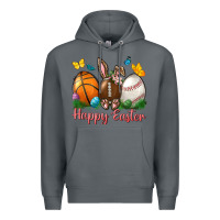 Rock Happy Easter sports with butterfly Premium Hoodie - NancyCooperArtShop