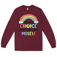 Burgundy gay pride Long Sleeve Tee - MaliasSmallBusiness