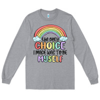 Heather Grey gay pride Long Sleeve Tee - MaliasSmallBusiness