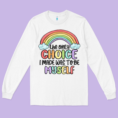 Gay Pride Long Sleeve Tee Designed By Maliassmallbusiness